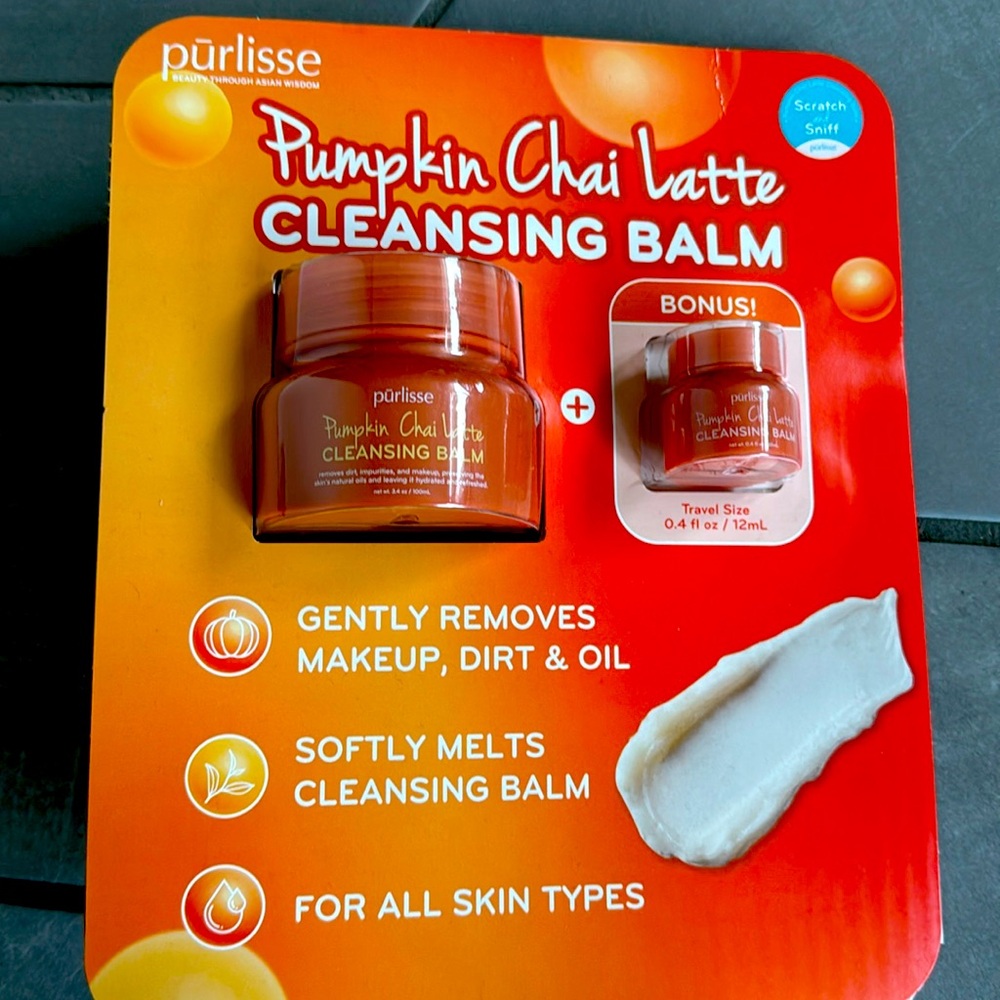 PUMPKIN CHAI LATTE CLEANSING BALM pumpkin cream facial cleanser make up remover